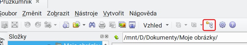 Prohlížení podsložek v XnView MP